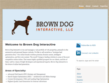 Tablet Screenshot of browndoginteractive.com